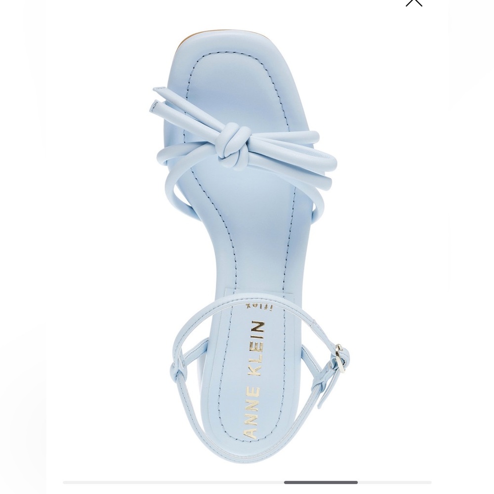 Anne Klein Kelsi Light Blue Strappy block Heels